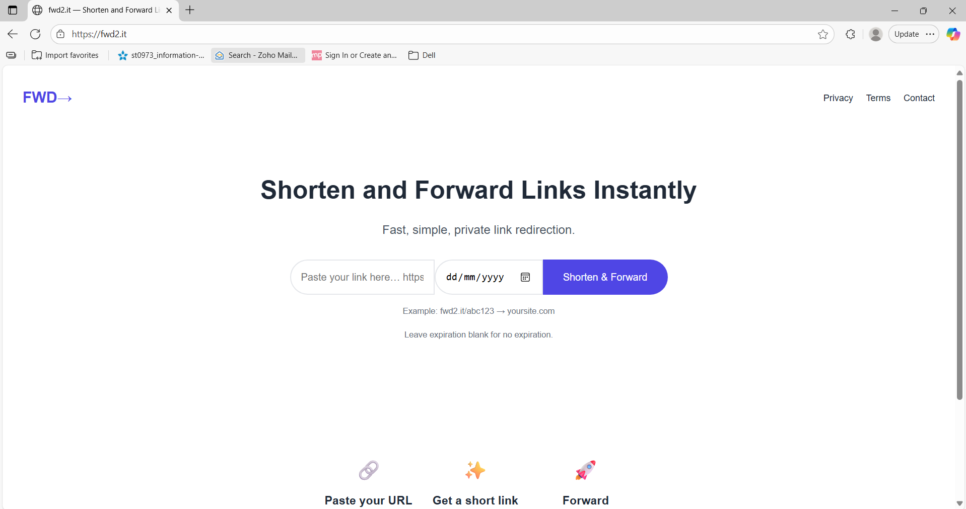 Project 2 screenshot